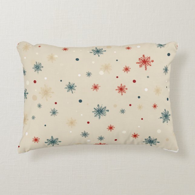Festive Christmas Lumbar Pillow – Cheerful Holiday Dekokissen (Vorderseite)