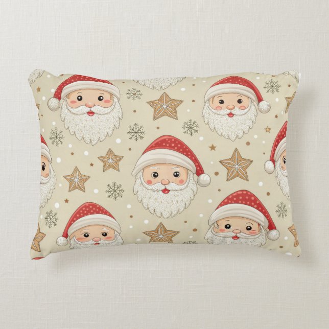 Festive Christmas Lumbar Pillow – Cheerful Holiday Dekokissen (Vorderseite)