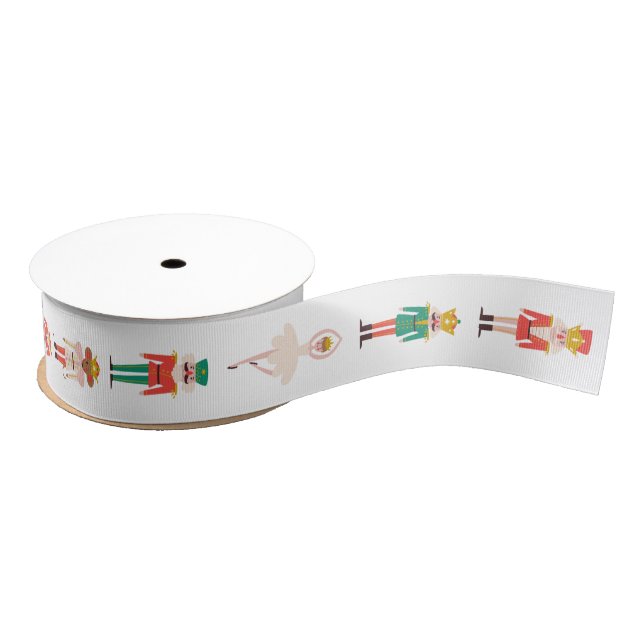 Festive Christmas Nutcracker Ballerina  Ripsband (Spule)