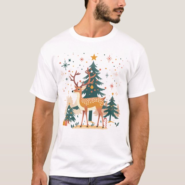 Festive Christmas Spirit T-Shirt (Vorderseite)