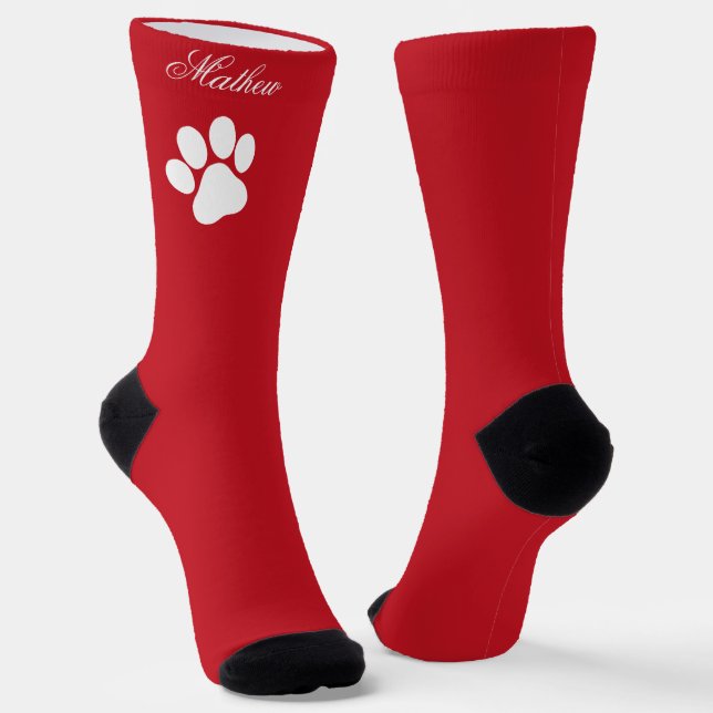 Festive Christmas Stocking With Your Custom Name Socken (Gewinkelt)