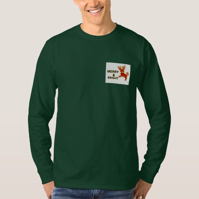 Festive Christmas T-Shirt | Customizable Holiday G (Vorderseite)