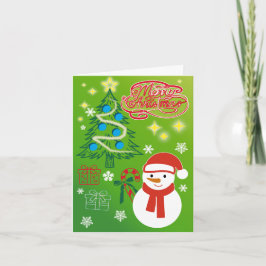 Festive Christmas Tree Holiday Greeting Card Feiertagskarte