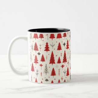 Festive Christmas Tree Mug Zweifarbige Tasse