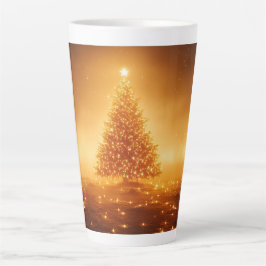 Festive Christmas Tree with Cozy Winter Design gif Milchtasse