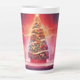 Festive Christmas Tree with Cozy Winter Design gif Milchtasse