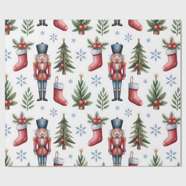 Festive Christmas Wrapping Paper Collection Geschenkpapier (Flach)