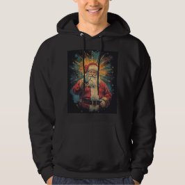 Festive Classic Santa Claus Christmas Art Hoodie