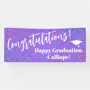 Festive Confetti Herzlichen Glückwunsch Graduate Banner