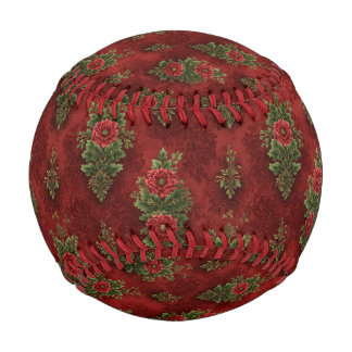 Festive Damask  Baseball