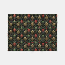 Festive Damask  Fleecedecke