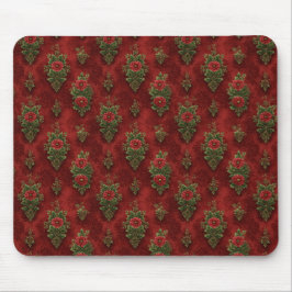 Festive Damask  Mousepad