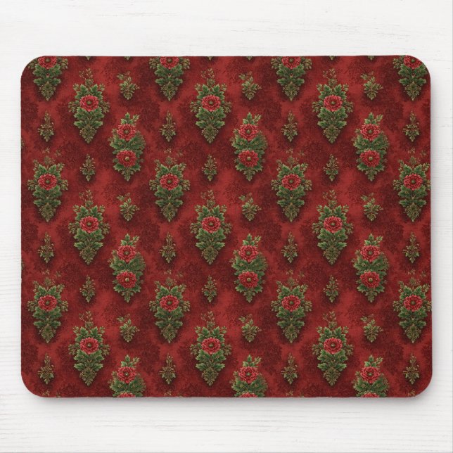 Festive Damask  Mousepad (Vorne)