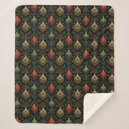 Festive Damask  Sherpadecke
