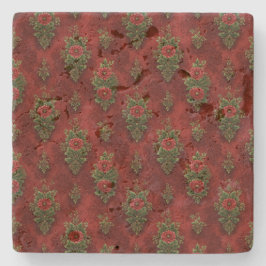 Festive Damask  Steinuntersetzer