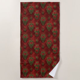 Festive Damask  Strandtuch