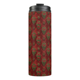 Festive Damask  Thermosbecher