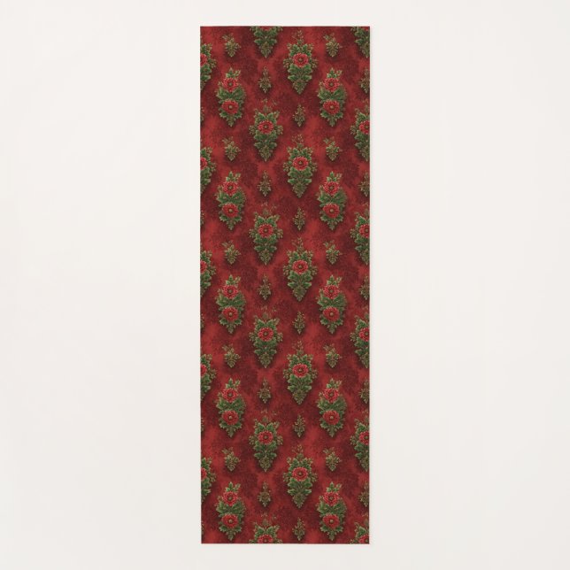 Festive Damask  Yogamatte (Vorderseite)