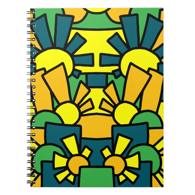 Festive Doodle Art 42 Notizblock (Vorderseite)