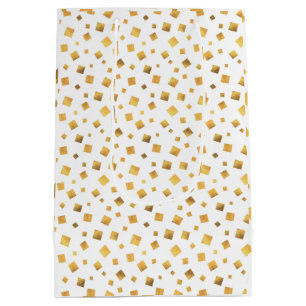 Festive Elegant Gold Confetti Geschenk Mittlere Geschenktüte