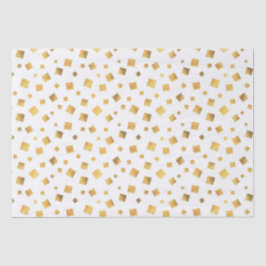 Festive Elegant Gold Confetti Geschenk Seidenpapier