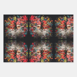 Festive Elflike Santas' Geschenkpapier Set
