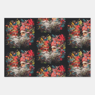 Festive Elflike Santas' Geschenkpapier Set