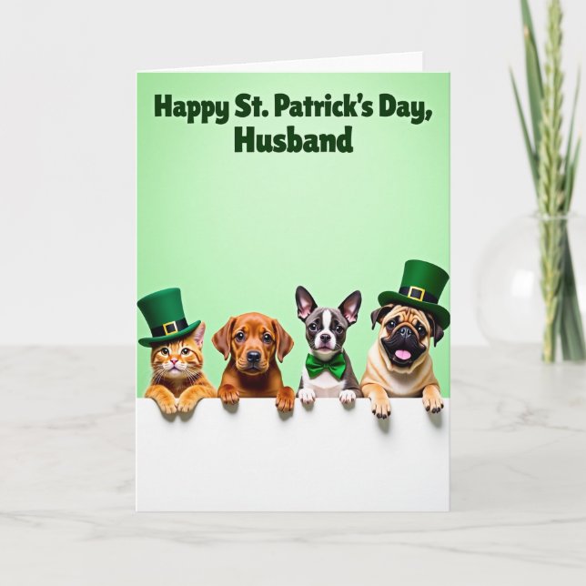 Festive Faux Gold Animal Card Karte (Vorderseite)