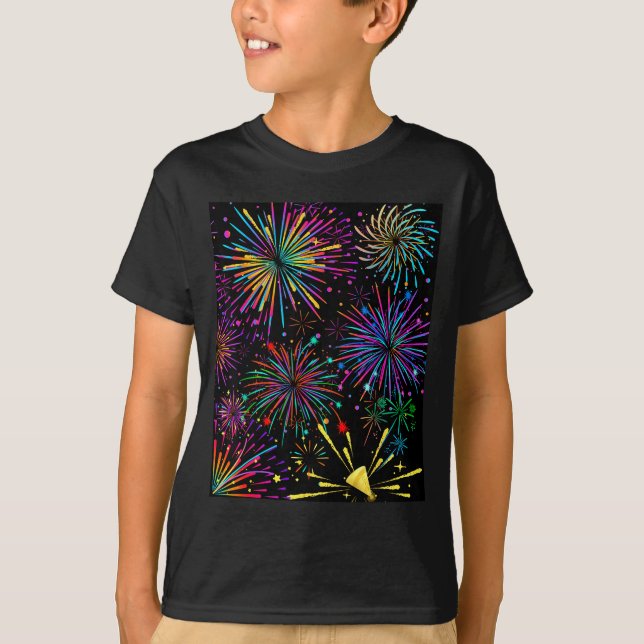 Festive Fireworks &amp; Parades Shows Holiday Chee T-Shirt (Vorderseite)