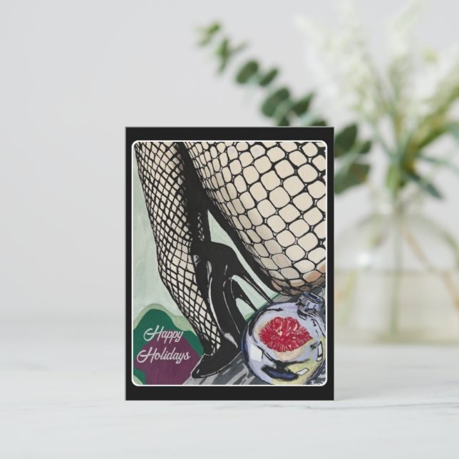 'Festive Fishnets' auf einem Postkarte (Stehend Vorderseite)