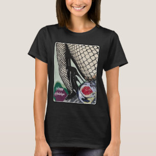 'Festive Fishnets' auf einem T-Shirt