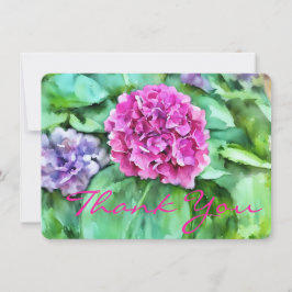 Festive Floral Thank You  Dankeskarte