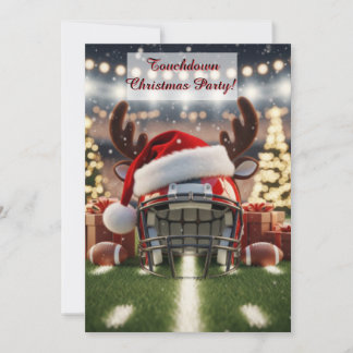 Festive Football Cheer – Holiday Game Invitation Einladung