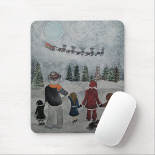 Festive Friends Gemälde von Alfred Fox Mousepad
