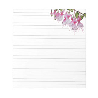 'Festive Fuchsias' auf einem mittelgroßen Notepad Notizblock