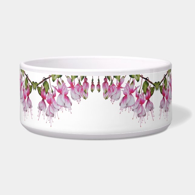 'Festive Fuchsias' auf einer Salatschale Napf (Vorderseite)
