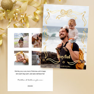 Festive Gold Line Gezeichnet Multifunktionsrahmen Feiertagskarte
