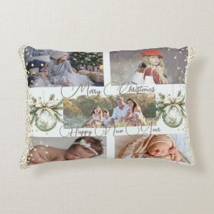 Festive Gold Scripts Frohes Neues Jahr Dekokissen