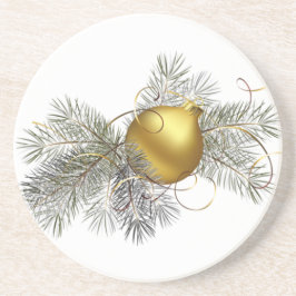 Festive Goldene Dekoration Getränkeuntersetzer