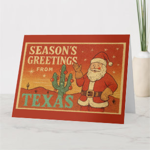 Festive Grüße aus Texas Karte