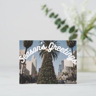Festive Grüße Los Angeles, CA Feiertagspostkarte