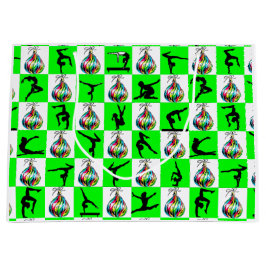 FESTIVE GYMNASTICS CHRISTMAS DESIGN GROßE GESCHENKTÜTE