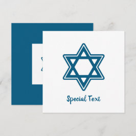 Festive Hanukkah Single Star v2 Faltkarte