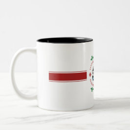 Festive Holiday 67 Soccer Ice Cream Drip Mug, Zweifarbige Tasse