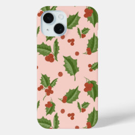 Festive Holly Berry Phone Case