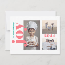 Festive Joy Bright Christmas Tree 3 Foto Feiertagskarte