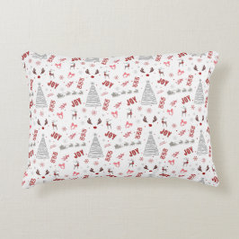 Festive Joy Christmas – Santa, Reindeer & Ho Ho Ho Dekokissen