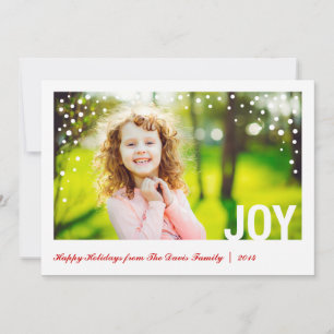 Festive Joy Happy Holidays Fotokarte Grotto Feiertagskarte
