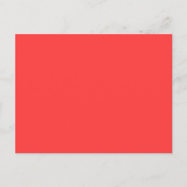 Festive, lebendige Korallenfarbe Postkarte (Vorderseite)