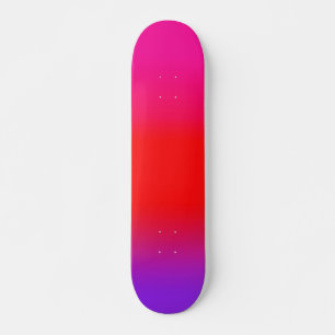 Festive Magenta Red Purple Ombre Skateboard